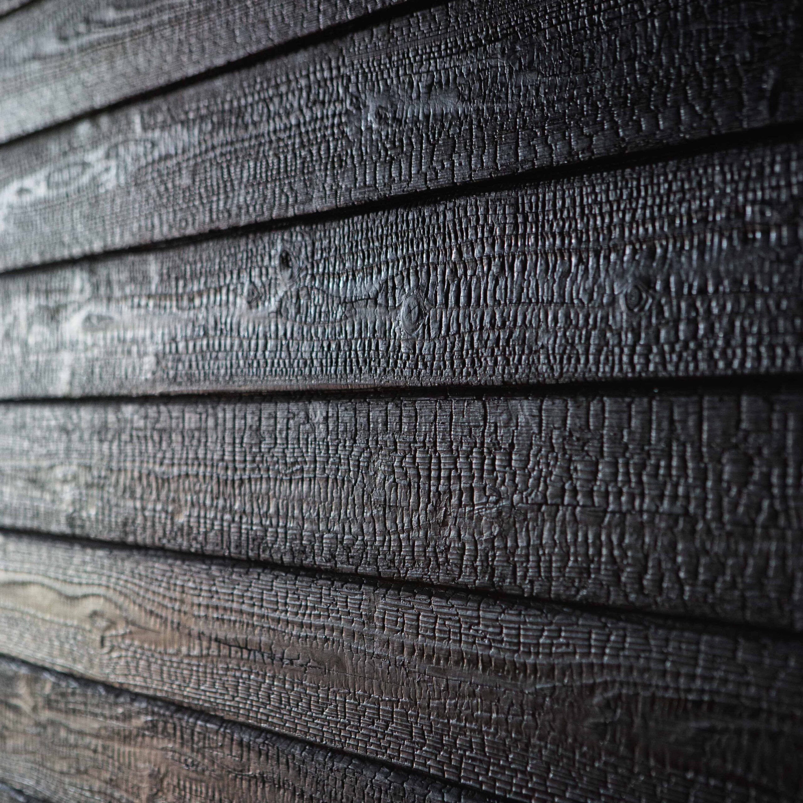 sugi Suyaki® Polyurethane Black | Authentic Yakisugi Siding